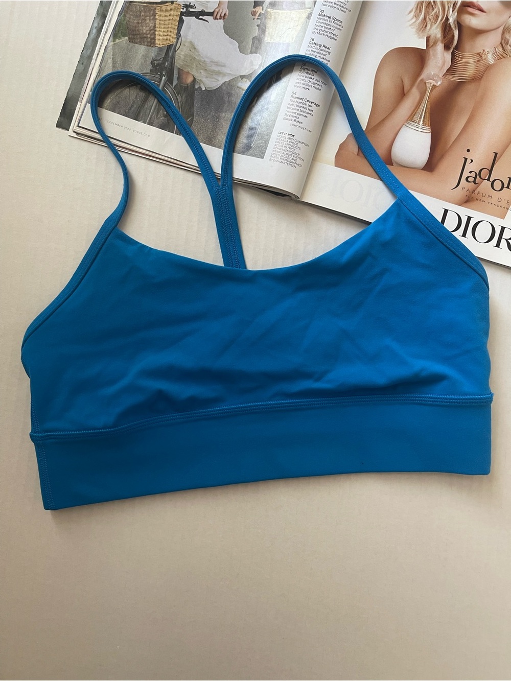 lululemon athletica Blue Strappy Sports Bra